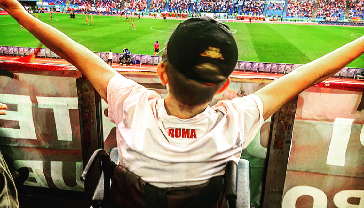 Luca allo Stadio Olimpico di Roma