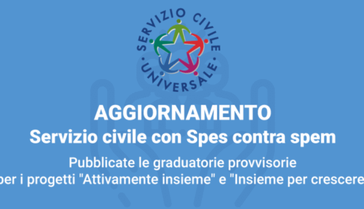 Spes contra spem - Servizio Civile Universale - Banner_graduatorie